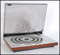 A vintage retro 20th century Bang and Olufsen B&O Beogram 1700 record player music system.