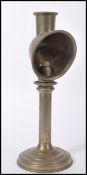 A vintage early 20th century Sherwood of Birmingham candle lamp of unusual form having an adjustable