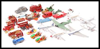 ASSORTED COLLECTION OF SCALE DIECAST MODEL VEHICLES AND AVIATION