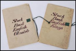 British stamps. Two original Edwardian home made 