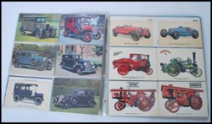A collection of approx 200 transport related to include cars, traction engines, buses etc. 33cm-high