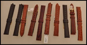 A selection of Morellato Italian anallergic leather watch straps.