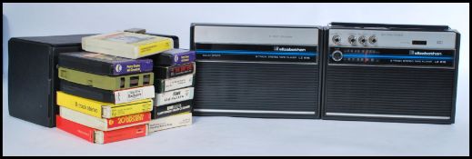 A vintage retro Elizabethan 8 track stereo cassett