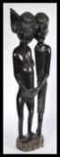 A west African polished wood fertility sculpture d
