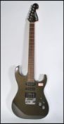 A vintage retro 20th century Washburn X Series black electric guitar having shaped body with