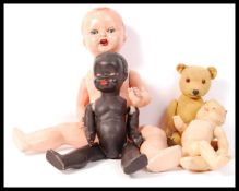 ASSORTED VINTAGE DOLLS AND TEDDY BEAR