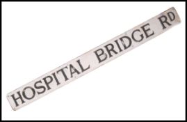 EARLY 20TH CENTURY INDUSTRIAL ROAD NAME SIGN ' HOS