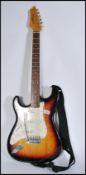 A vintage Westfield left handed Stratocaster type Pro Series electric guitar having an abalone
