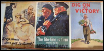 A collection of six WWII reproduction British prop