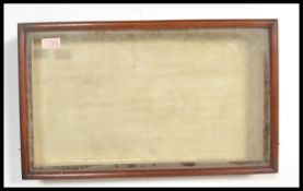 An early 20th century Edwardian table top point of sale display cabinet of mahogany construction