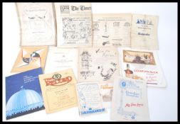 A collection of vintage ephemera to include Festival of Britain 1951 London brochere, London