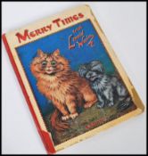 ANTIQUE ' MERRY TIMES WITH LOUIS WAIN ' FATHER TUCK'S ' CAT ' BOOK