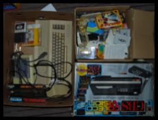 VINTAGE COMMODORE 64 , GAMES AND A CELECO GAMES CONSOLE