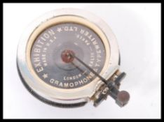 An early 20th Century Exhibition gramophone sound box by the Gramophone and Typewriter company.