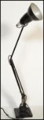A vintage pre war Herbert Terry 1227 Anglepoise table / desk lamp in original black painted
