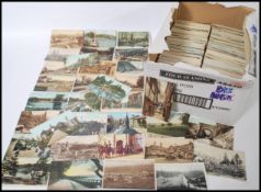 Postcards; a large collection of vintage / antique British views / scenes topographical postcards.