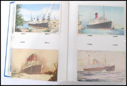 An collection of vintage Merchant Shipping postcards dating from the early 20th century. Approx