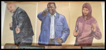 A set of three contemporary vintage style PJL Targ