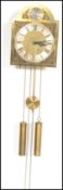 A vintage 20th century antique style German Schatz tempus fugit skeleton clock having a brass dial