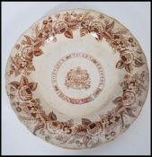 Local Interest: A rare antique 19th century Bristol related pottery transfer printed plate with