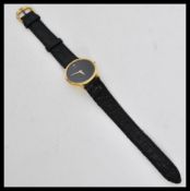 A Raymond Weil gents 18ct gold plated watch having