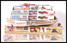 ASSOORTED SLOT CAR RACING SET BY MATCHBOX AND AURORA AFX