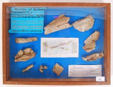 WWII MESSERSCHMITT BF 110 C-4 CRASH RELICS DISPLAY