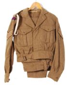 POST-WWII ROYAL ARTILLERY BATTLEDRESS UNIFORM TUNIC