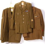 ASSORTED POST WAR BRITISH MILITARY DRESS UNIFORM JACKETS