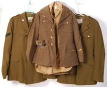 POST WAR BRITISH AND US MILITARY ASSOCIATED DRESS UNIFORMS