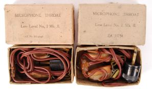 RARE WWII SECOND WORLD WAR THROAT MICROPHONES