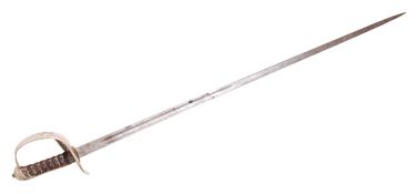 ANTIQUE 19TH CENTURY GEORGE V LONG SWORD WITH CYPHER HILT