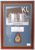 RARE ORIGINAL 617 SQUADRON RAF UNIFORM PATCH W/PROVENANCE