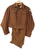 REPLICA WAR BRITISH MILITARY PARACHUTE REGIMENT BATTLEDRESS UNIFORM