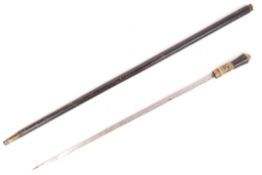 19TH CENTURY VICTORIAN INDIAN WOOD SWORD CANE WALK