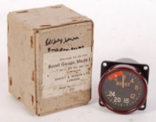 ORIGINAL AVRO LANCASTER COCKPIT ' BOOST ' GAUGE