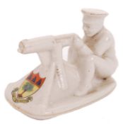 WWI FIRST WORLD WAR ARCADIAN CHINA 'MODEL OF A TOMMY AND HIS MACHINE GUN'