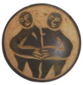 RARE ANTIQUE ' CHANG & ENG BUNKER SIAMESE TWINS ' SOUVENIR BROOCH