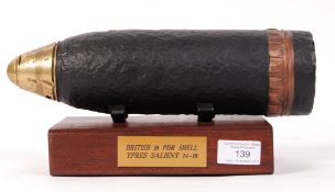 WWI FIRST WORLD WAR BRITISH 18 POUNDER SHELL DISPLAY