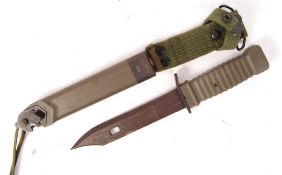 20TH CENTURY AK47 SHORT RIFLE BAYONET & SCABBARD