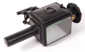 RARE EARLY 20TH CENTURY G. POLKEY CARRIAGE LAMP & BRACKET