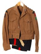 POST-WAR LONDON IRISH RIFLES CAPTAIN'S BATTLEDRESS TUNIC