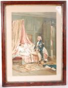 ANTIQUE 19TH CENTURY HORATIO NELSON FRAMED PRINT
