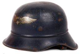 WWII SECOND WORLD WAR NAZI GERMAN STEEL ' LUFTSCHUTZ ' HELMET