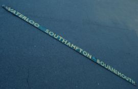RARE ORIGINAL RAILWAY CARRIAGE DESTINATION ROOF BOARD