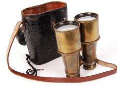 BOER WAR INTERST 19TH CENTURY BRASS BINOCULARS BY E. G. WOOD