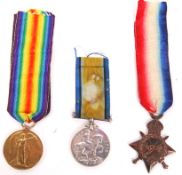 WWI FIRST WORLD WAR MEDAL GROUP - DORSET REGIMENT