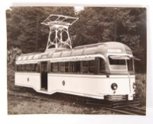 RARE PROTOTYPE BLACKPOOL TRAM MANUFACTURER'S PHOTOGRAPH