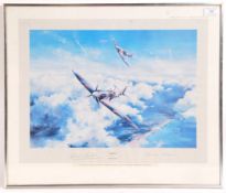 ' SPITFIRE ' ROBERT TAYLOR - AUTOGRAPHED WWII FRAMED PRINT