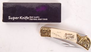 20TH CENTURY CONTEMPORARY HUNTING FLICK ' SUPER KNIFE '